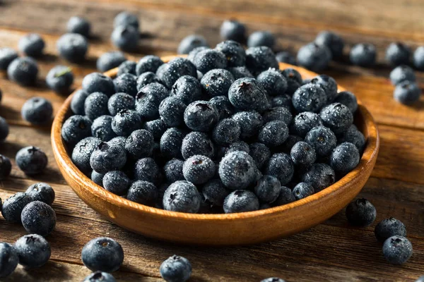 Raw Blue Organic Blueberries Bunch — Stock Photo, Image