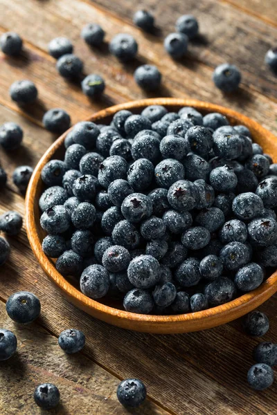 Raw Blue Organic Blueberries Bunch — Stock Photo, Image