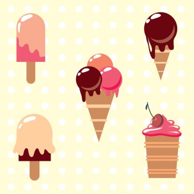 tatlı dondurma seti