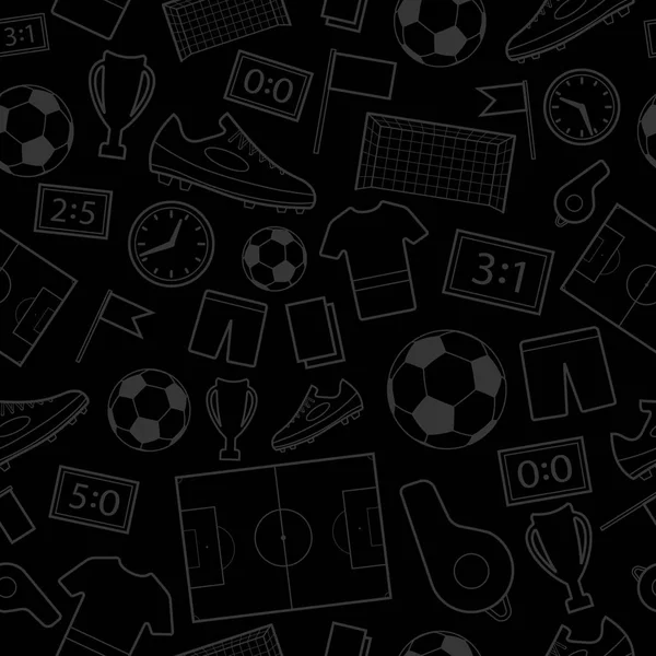 Безшовний візерунок футбольних символів — стоковий вектор