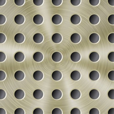 Yuvarlak delikli soyut metal arkaplan