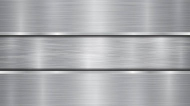 İki cilalı plakalı metal arkaplan