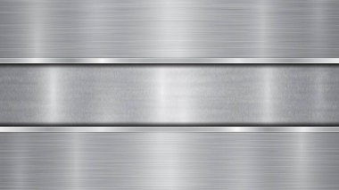 İki cilalı plakalı metal arkaplan