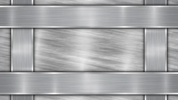 Dört cilalı plakalı metal arkaplan