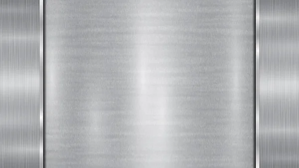 İki cilalı plakalı metal arkaplan