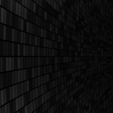 Siyah ve gri renkli küçük kare veya piksellerin soyut arkaplanı