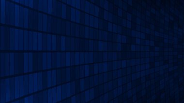 Koyu mavi renkte küçük kare veya piksellerin soyut arkaplanı