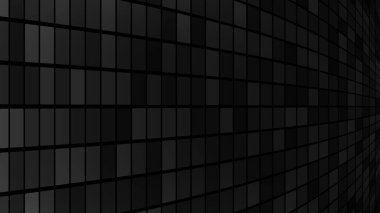 Siyah ve gri renkli küçük kare veya piksellerin soyut arkaplanı
