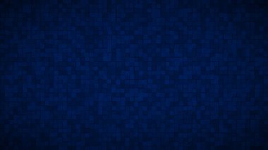 Koyu mavi renkte küçük kare veya piksellerin soyut arkaplanı