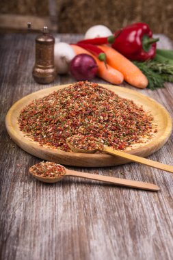 baharat natürmort, ahşap kase