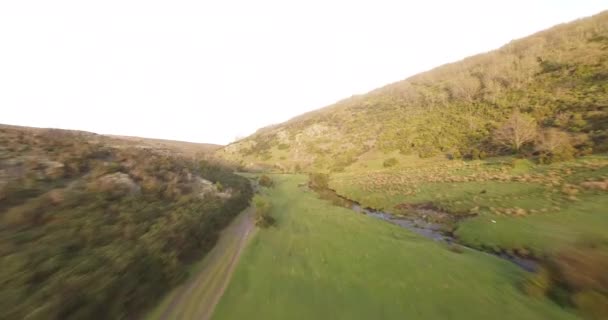 Aerial View Tejera Negra Spain — Stock Video