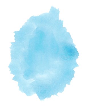 Mavi suluboya oval fon. Tasarım için evrensel arkaplan.