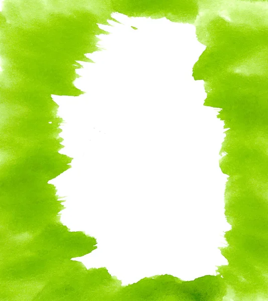 Красивая зелёная акварель — стоковое фото