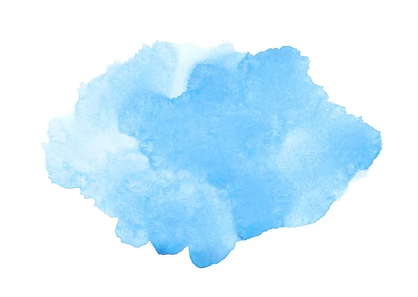 Azul abstracto acuarela arte mano pintura fondo. Han artístico — Foto de Stock