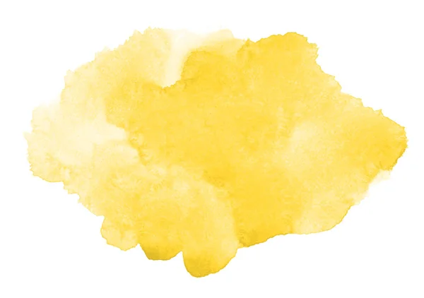 Jaune abstrait aquarelle art peinture à la main fond. Artistique h — Photo