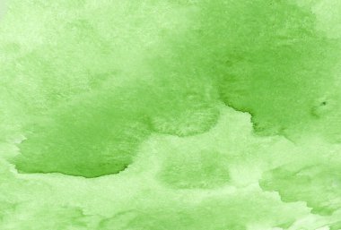 Tasarım için arka plan. Yeşil suluboya dokusu.