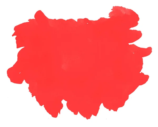 Fondo rojo acuarela. Diseño abstracto pintado a mano . — Foto de Stock