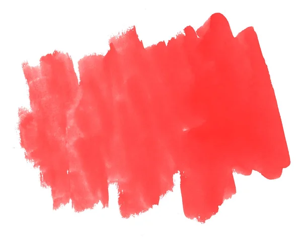 Fondo de acuarela abstracto colorido rojo — Foto de Stock