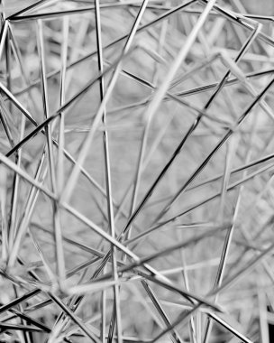 metal hatları ile soyut bir sahnenin 3D render