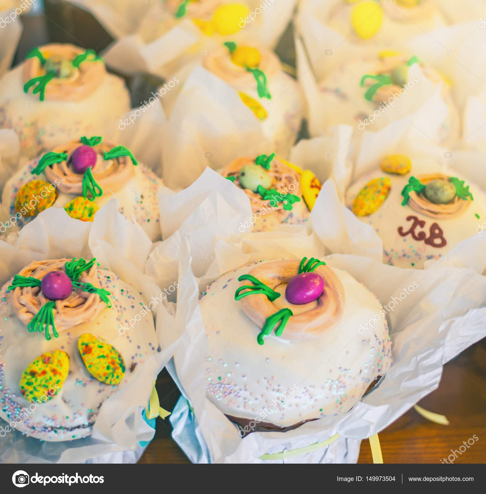 Easter Cake Russian And Ukrainian Traditional Kulich Paska