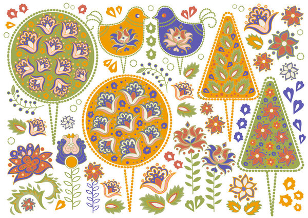 Oriental Seamless Pattern TATAR-TURKISH ORNAMENT Color Vector Illustration Birthday Wedding Magic Picture Scrapbooking Baby Book Digital Print Decor Card Photo Print 