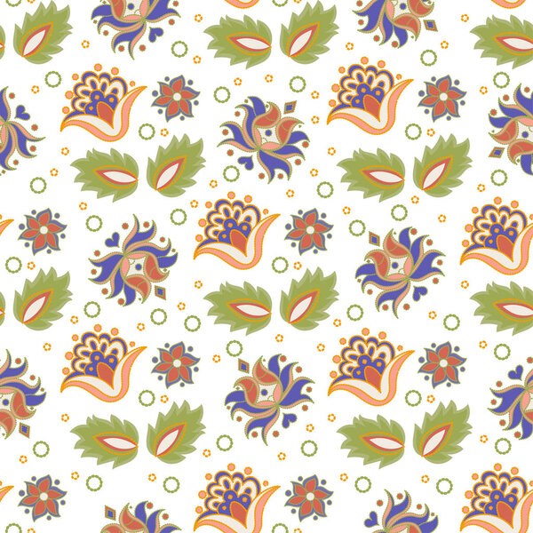 Oriental Seamless Pattern TATAR ORNAMENT Color Vector Illustration Birthday Wedding Magic Picture Scrapbooking Baby Book Digital Print Decor Card Photo Print 