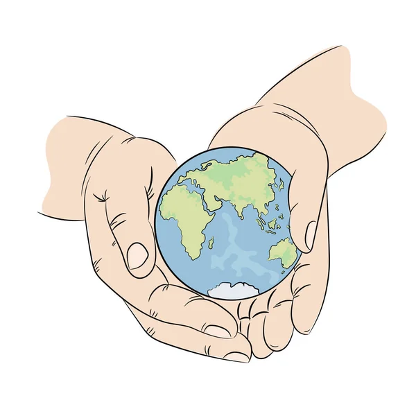 Take Care Planet Earth Ekologia Problem Baner Wektor Ilustracja Zestaw — Wektor stockowy