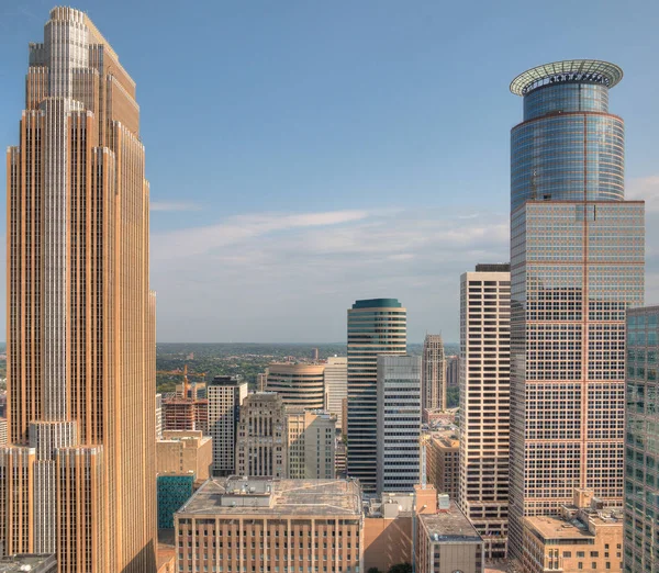 Minneapolis Skyline, Minnesota, Amerikai Egyesült Államok — Stock Fotó