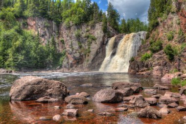 Tettegouche State Park üzerinde North Shore, Superior gölünün içinde Mi