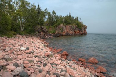 Akik plajıdır Silver Bay, Minn üzerinde Lake Superior Shore