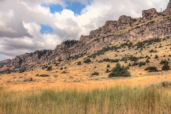 Masszív ország vidéki Wyoming, nyáron — Stock Fotó