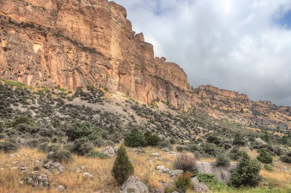 Rugged Country en Wyoming Rural durante el verano — Foto de Stock