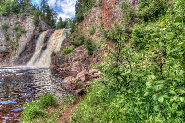 Tettegouche State Park sulla riva nord del Lago Superiore a Mi — Foto Stock