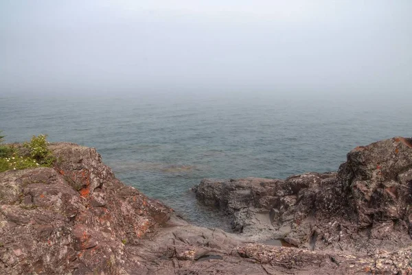 Playa de ágata está en la orilla del lago Superior en Silver Bay, Minn —  Fotos de Stock