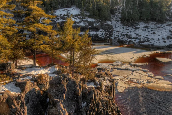 Jay Cooke State Park est sur la rivière Saint-Louis au sud de Duluth dans le Minnesota — Photo