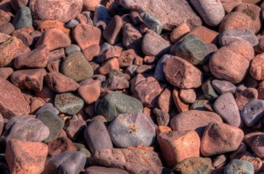 Akik plajıdır Silver Bay, Minn üzerinde Lake Superior Shore