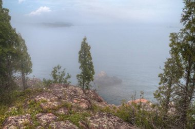 Akik plajıdır Silver Bay, Minn üzerinde Lake Superior Shore