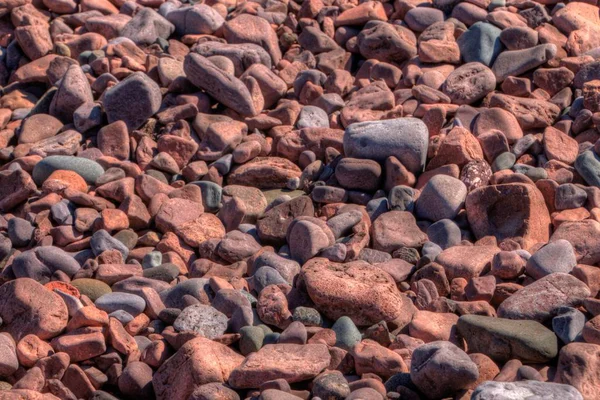 Agate Beach está na costa do Lago Superior em Silver Bay, Minn — Fotografia de Stock