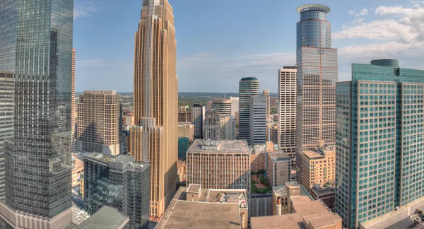 Minneapolis Skyline, Minnesota, Amerikai Egyesült Államok — Stock Fotó