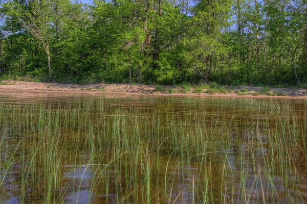Bowstring Lake is Part of the Leech Lake Native American Reserva — Stock Photo, Image