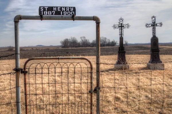 Cementerio abandonado en Minnesota — Foto de Stock