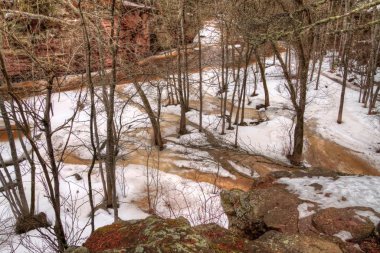 Amnicon State Park, Wisconsin kış aylarında