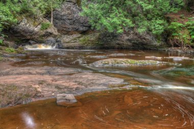 Amnicon State Park, Wisconsin kış aylarında