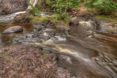 Amnicon State Park, Wisconsin kış aylarında