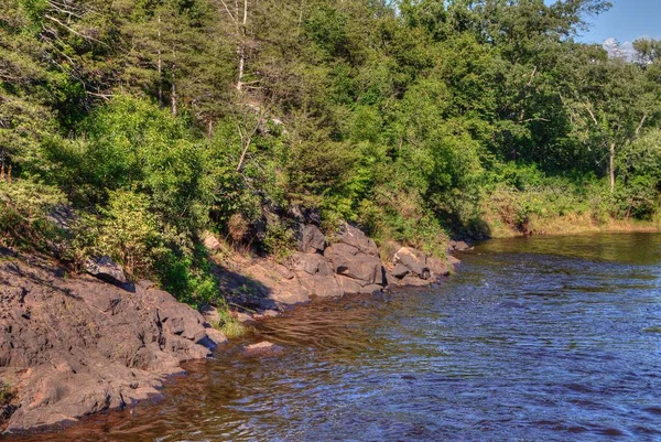 Interstate State Park is located on the St. Croix River by Taylor Falls, Minnesota — Stock Photo, Image