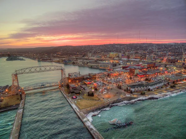 Duluth is een populaire toeristische bestemming in de Upper Midwest op — Stockfoto