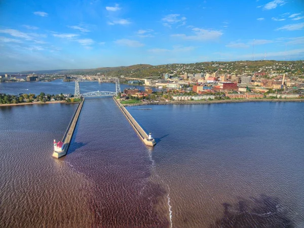 Duluth is een populaire toeristische bestemming in de Upper Midwest op — Stockfoto