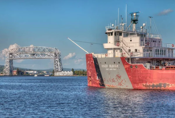 Duluth є популярним туристичним центром на верхньому середньому заході на — стокове фото