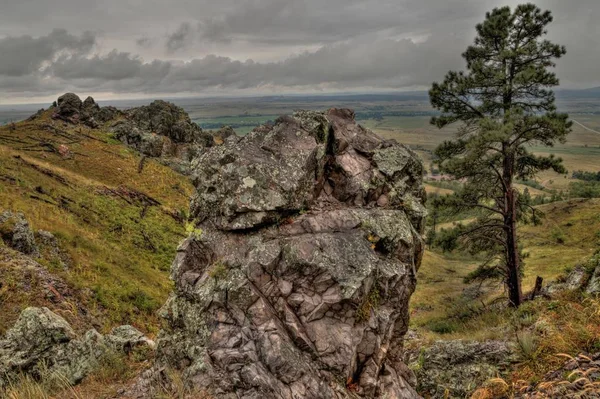 Bear Butte es un parque estatal en Dakota del Sur Occidental Rural — Foto de Stock