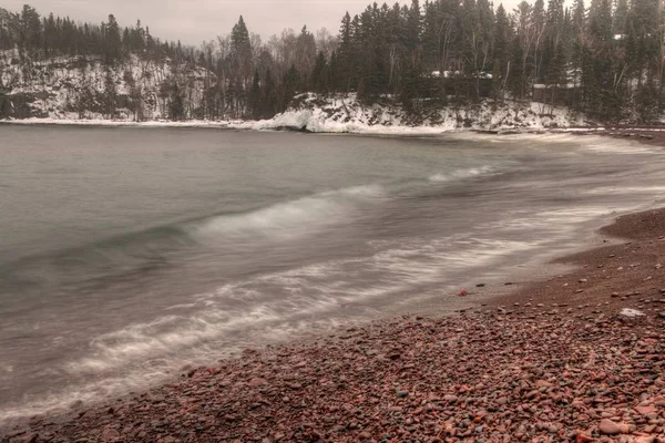 Beaver Bay is a small Community on the North Shore of Lake Super — Stock Photo, Image